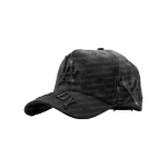 Gorra Dandy Hats Deathrow negra con bordado Deathrow en relieve 3D, vista lateral