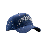 Gorra Dandy Hats Anniversary Blue azul con bordado de aniversario en relieve 3D, vista trasera