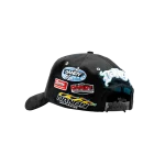 Gorra Dandy Hats Dandy Son negra con bordado DANDY SON en relieve 3D, detalle del bordado