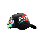 Gorra Dandy Hats Dandy Son negra con bordado DANDY SON en relieve 3D, vista lateral