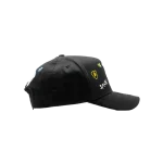 Gorra Dandy Hats Initial D negra con bordado D en relieve 3D, vista trasera