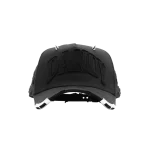 Gorra Dandy Hats Plague II Snapback negra con emblema PLAGUE II en relieve 3D de alta densidad, vista frontal