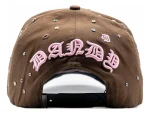 Gorra Dandy Hats 10º Aniversario Marrón Claro marrón claro con bordado conmemorativo en relieve 3D, vista trasera