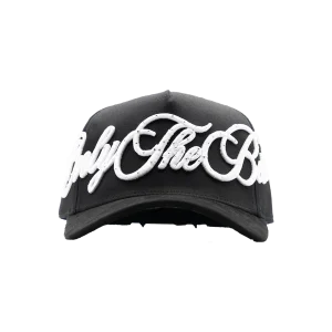 Gorra Dandy Hats Crown Jewel negra con bordado Crown Jewel en relieve 3D, vista frontal