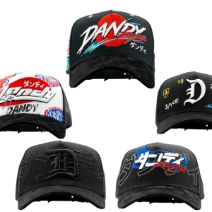 Set Dandy Hats Eleventh Anniversary Bundle con seis gorras de colección, vista frontal