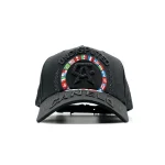 Gorra Dandy Hats Undisputed Canelo negra con leyenda Undisputed en bordado 3D, vista frontal