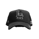 Gorra Dandy Hats Clave Ali II Sad Boyz negra con bordado Clave Ali II en alto relieve, vista frontal