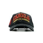 Gorra Dandy Hats Pound for Pound Canelo negra con bordado 3D Pound for Pound, vista frontal