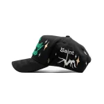 Gorra Dandy Hats Dandy Club negra con bordado Dandy Club en relieve 3D, vista trasera