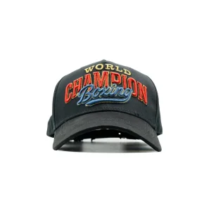 Gorra Dandy Hats x Canelo WBC negra, vista frontal