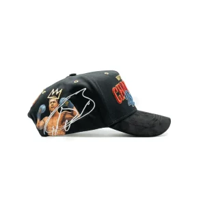 Gorra Dandy Hats x Canelo WBC negra con bordado de boxeador, vista lateral