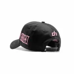 Gorra Dandy Hats Psalms Hat negra con bordado simbólico de alta densidad en relieve, vista trasera