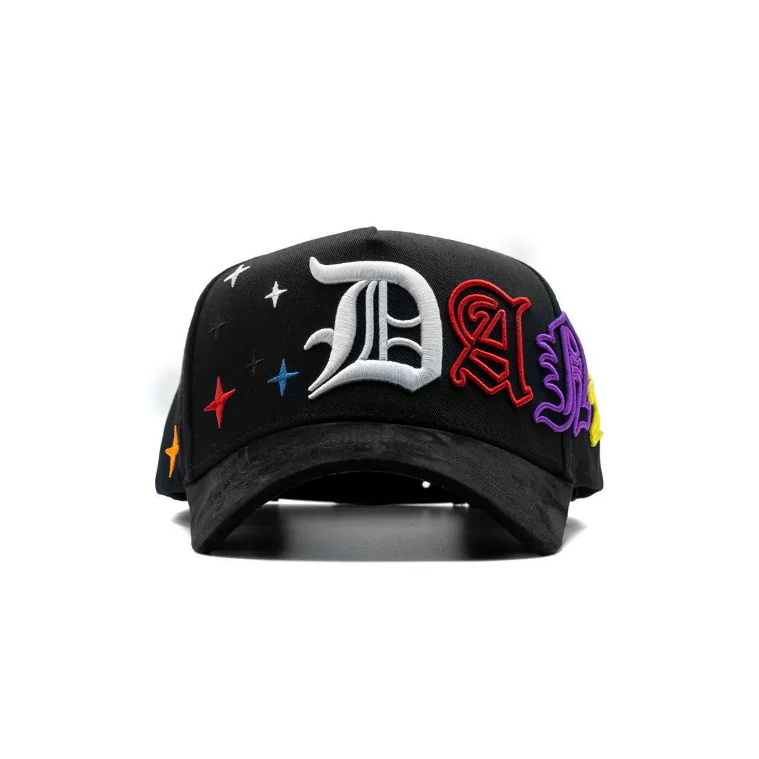 Dandy Hats Summer Hat Gorra Dandy Hats Summer Hat negra con logo Dandy Summer bordado en relieve 3D, vista frontal