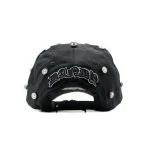 Gorra Dandy Hats Lil Baby Bling Hat negra con bordado bling brillante en relieve 3D, vista trasera