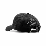 Gorra FR Logo Dandy Hat negra con logo FR bordado en relieve 3D, vista trasera