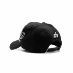 Gorra Dandy Hats LA Crystal Black Hat negra con logo LA tipo crystal en relieve 3D, vista trasera