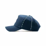 Gorra Dandy Hats NY 4Ever negra con bordado NY 4Ever en relieve 3D, vista lateral