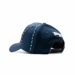 Gorra Dandy Hats NY 4Ever negra con bordado NY 4Ever en relieve 3D, vista trasera