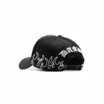 Gorra Dandy Hats Triple D Hat negra con bordado Triple D en relieve 3D, vista trasera