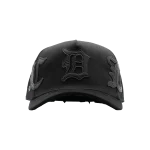 Gorra Dandy Hats King of Kings negra con bordado King 3D, vista frontal