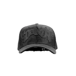 Gorra Dandy Hats Lost Souls negra con gráfico LOST SOULS en relieve 3D de alta densidad, vista frontal