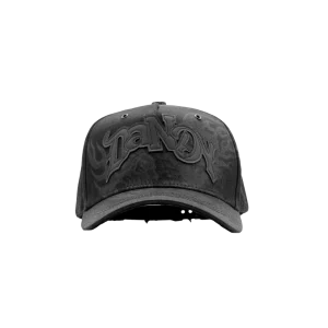 Gorra Dandy Hats Lost Souls negra con gráfico LOST SOULS en relieve 3D de alta densidad, vista frontal
