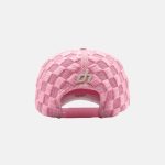 Gorra Dandy Hats Strawberry Shortcake trucker blanca y rosa, vista trasera